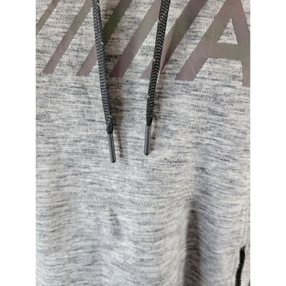 American Eagle Mens Medium Active Flex Gray Zip Side Pockets Hooded Sweatshirt - Picture 3 of 10